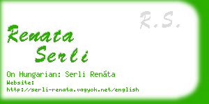 renata serli business card