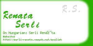 renata serli business card